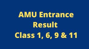 AMU Entrance Result 2024 Class 6 9 link & Date | AMU Class 6th 9th Admission Test Result 2024