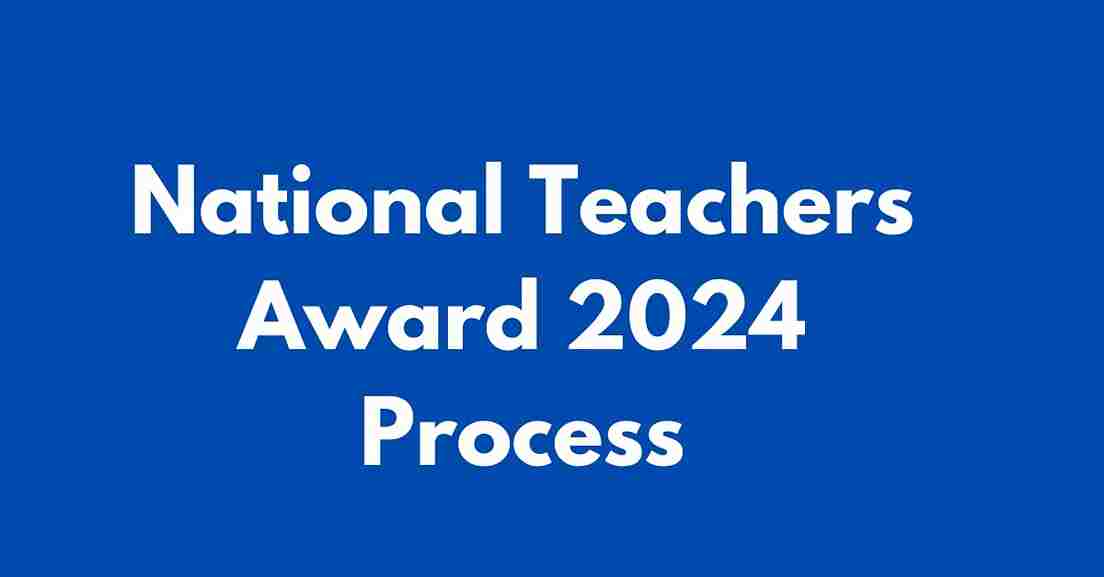 National Teachers Award application form 2024