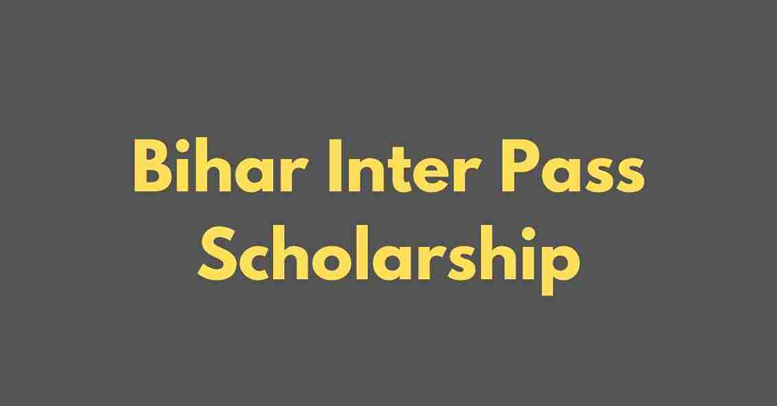 Bihar Inter Pass scholarship list 2024