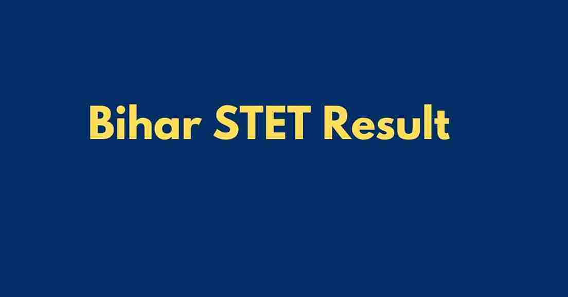 Bihar STET Result 2024